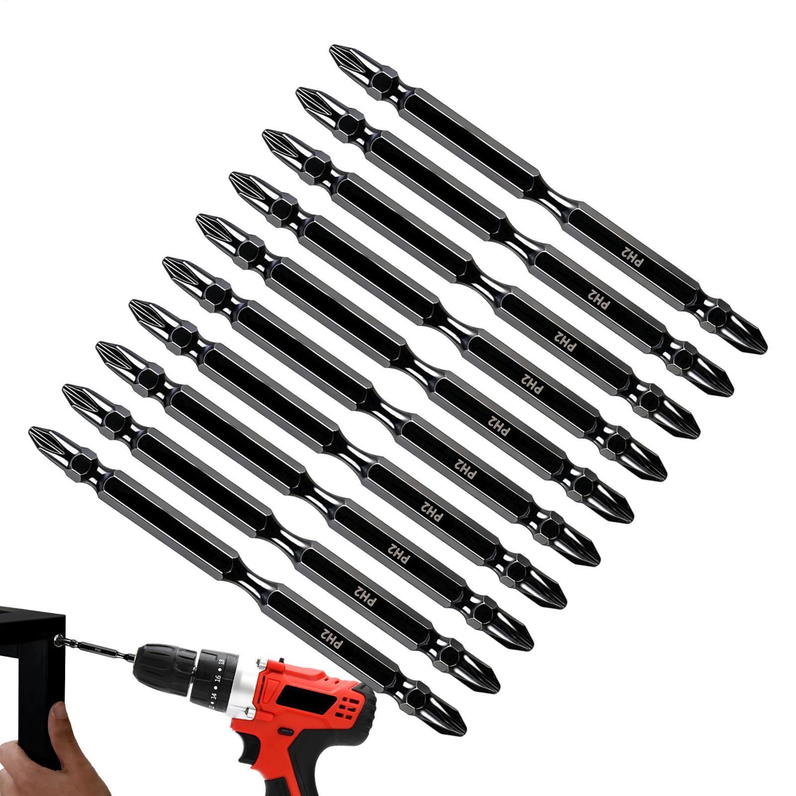 End Mill Set - Bit Magnetik untuk Bor, Kit Kepala