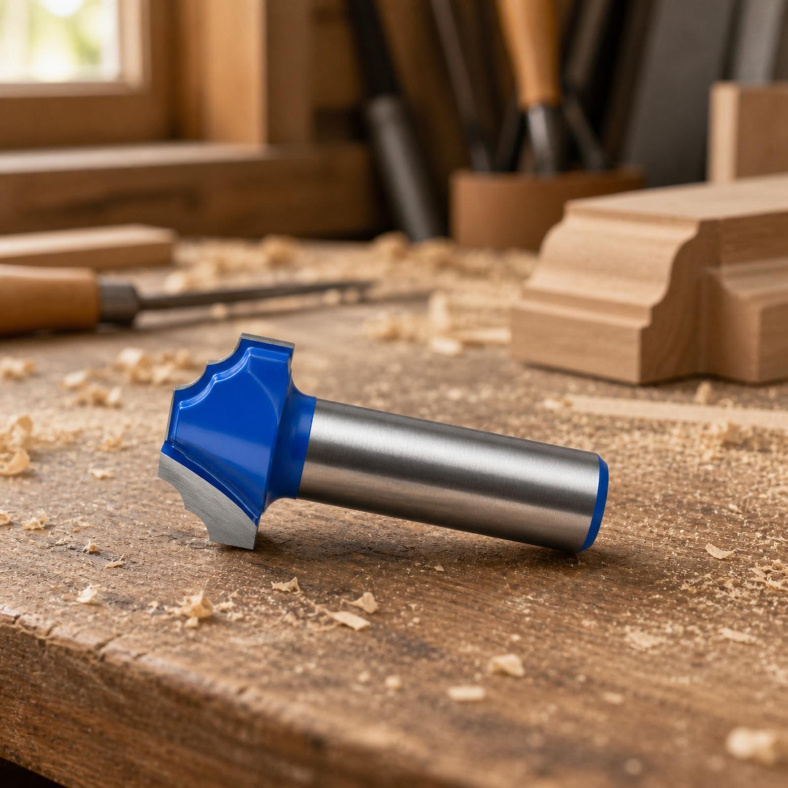 Cnc Bits - Mata Router Profil Double-R, Kompatibel dengan