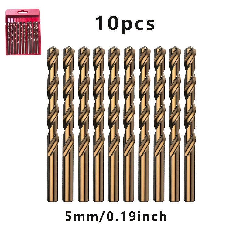 Drill Bit Set - 10 Buah Set Mata Bor Kobalt