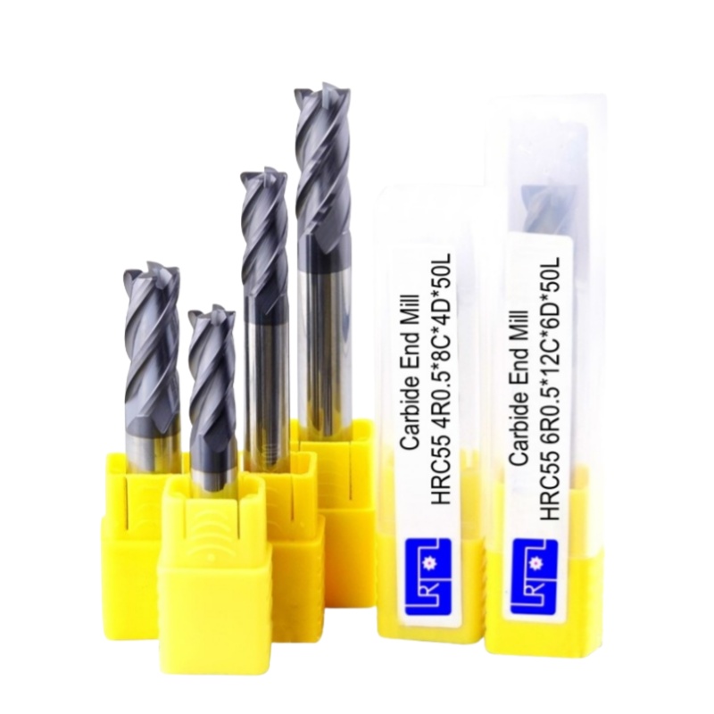 Carbide End Mill - HRC55 4R0.5-12R1*L75 100 150 Mm Karbida