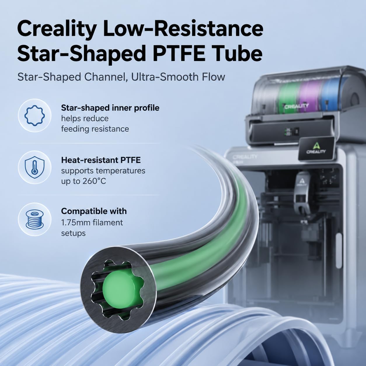 Tabung PTFE Resmi Creality den - Aluminium Profile 2020 ulasan dan harga