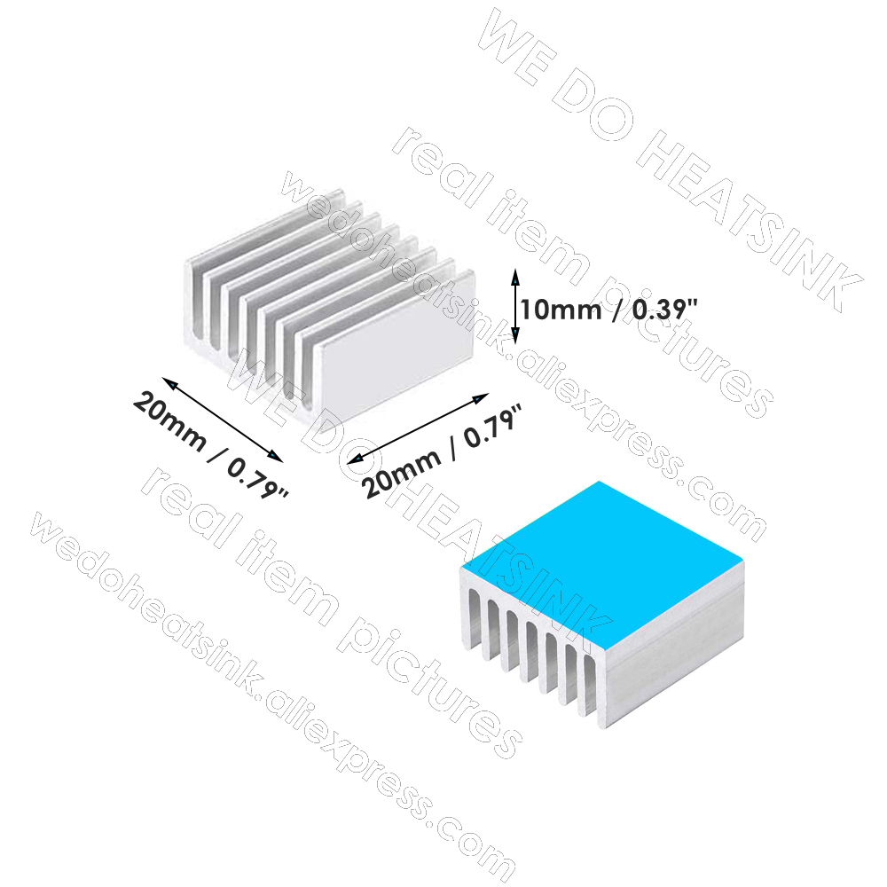 20X20X10Mm Perak Persegi Terma - Aluminium Extrusion ulasan dan harga