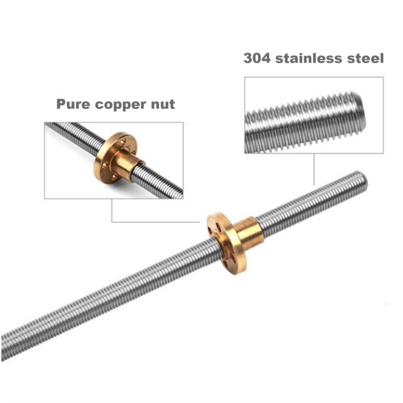 T8 Sekrup Timah Benang Kiri Ti - Lead Screw 8Mm ulasan dan harga