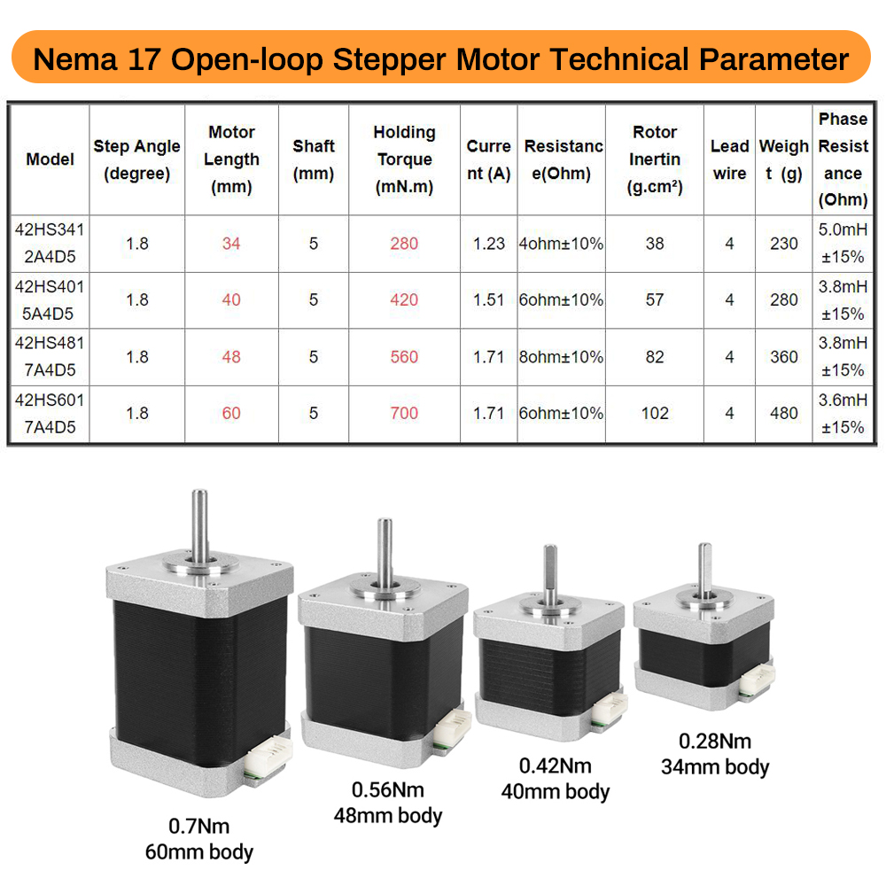 Motor Stepper Nema17 42 Motor  - Nema 17 Stepper ulasan dan harga
